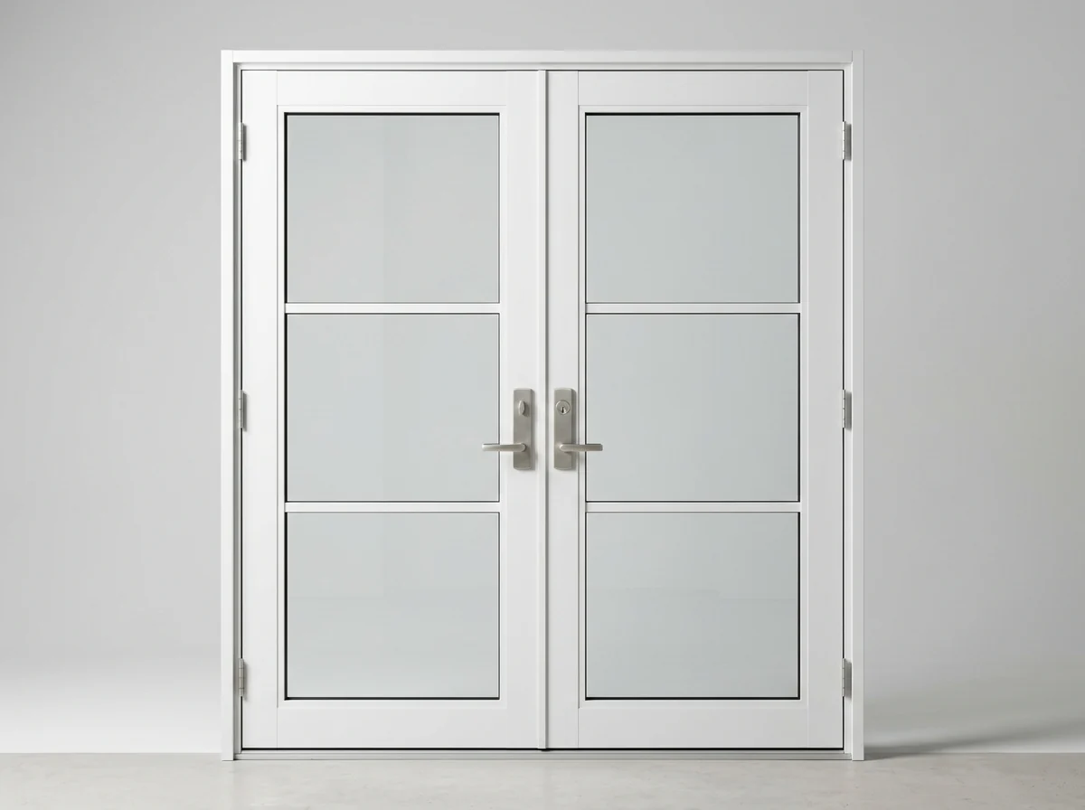 Mr. Glass White French Door impact window